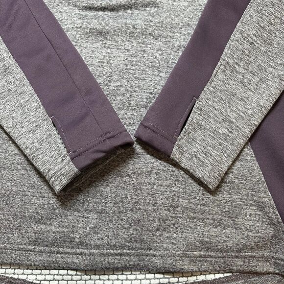 Columbia New Pullover Women S Omni-Heat L/Sleeve Athletic Top Purple Colorblock - Picture 11 of 14